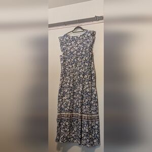 Lane Bryant Navy Floral Maxi Dress